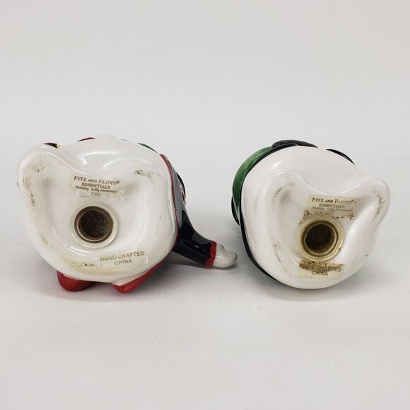 2004 Fitz & Floyd Christmas Holly Jolly Snowman Salt & Pepper Shaker Set - Picture 6 of 8